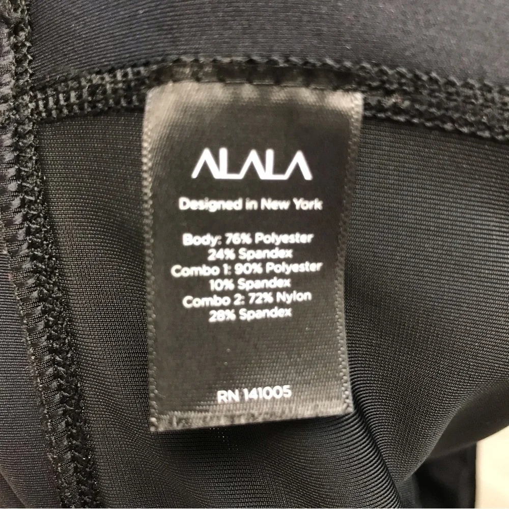 Alala Black Velvet Leggings